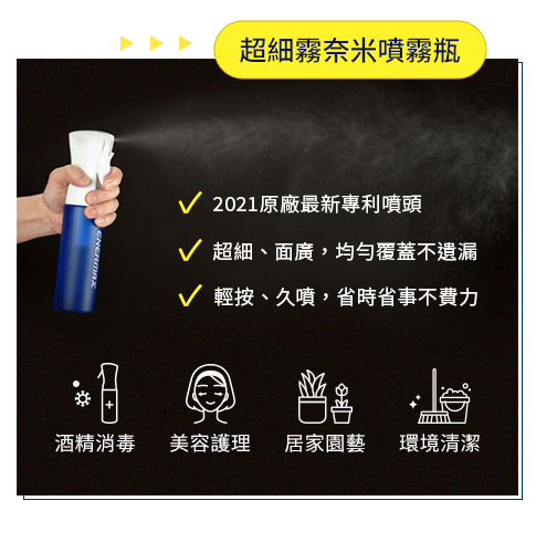 3D立體抗菌口罩 環保愛地球 安耐美超細霧奈米噴霧瓶